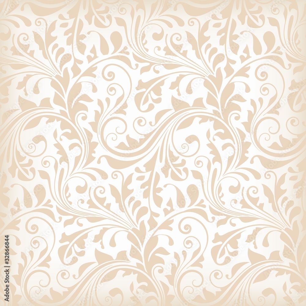 Seamless pattern with floral elements, wallpaper Seamless pattern with floral elements, wallpaper
