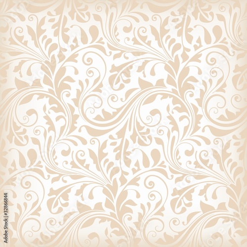 Seamless pattern with floral elements, wallpaper