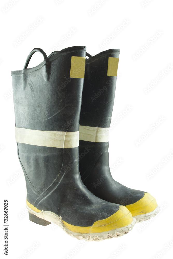 Fototapeta premium firemans slipon boots
