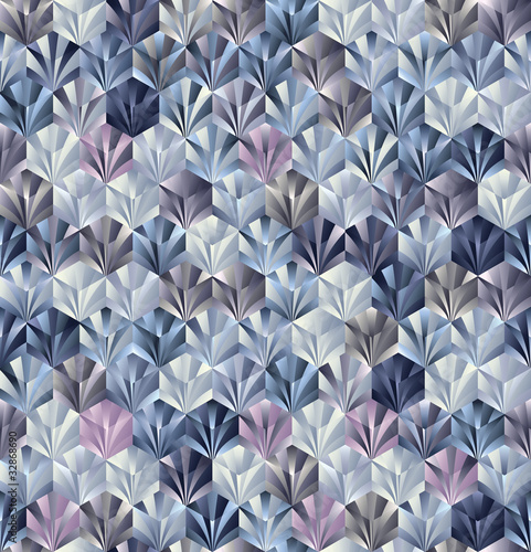 3d geometric seamless pattern.