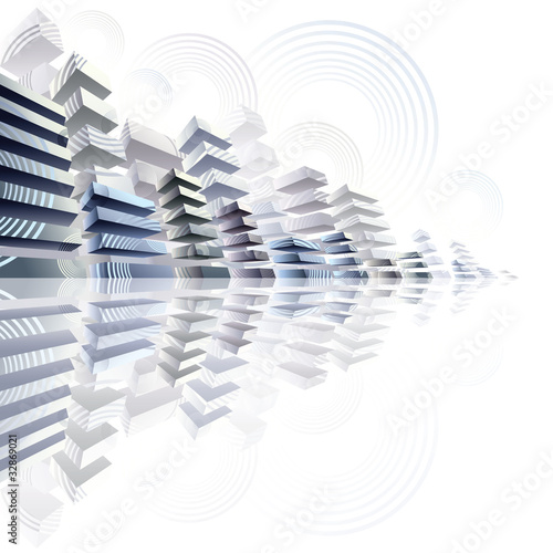 3d urban futurism image, ve...