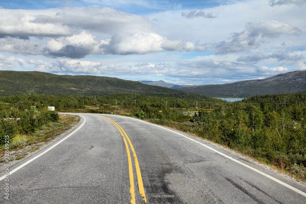 Norway - road in Oppland