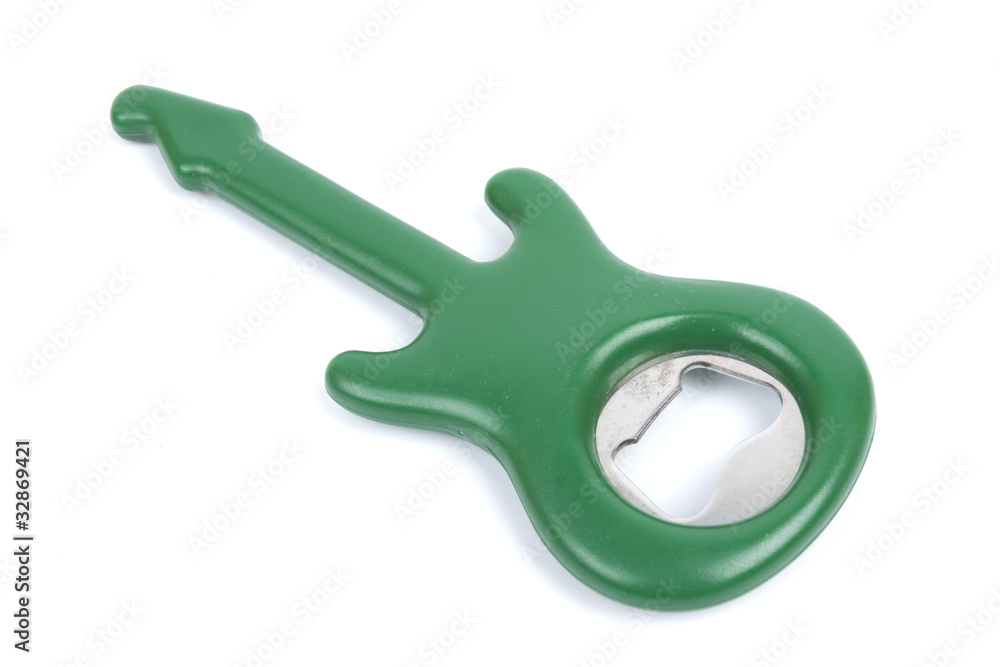 bottle opener. A green designed bottle opener. bottle opener. A green designed bottle opener.