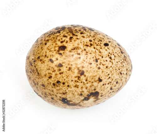 Quail eggs isolated on white the background