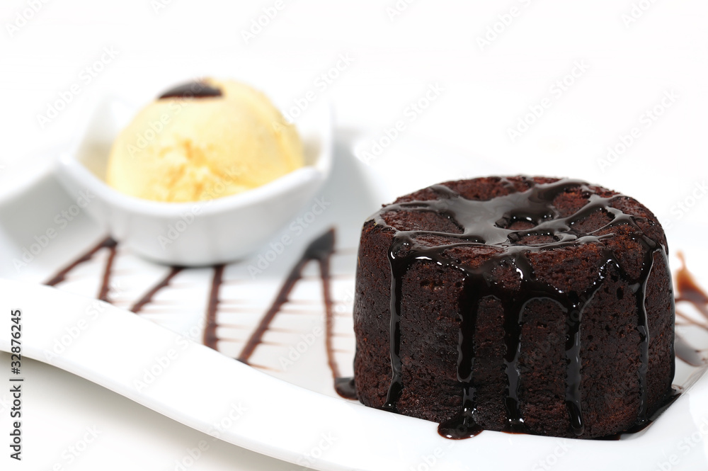 black truffle brownie cake with chocolate sauce black truffle brownie cake with chocolate sauce