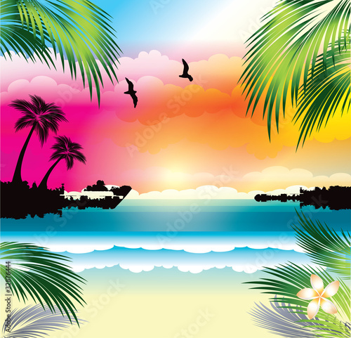 Tropical sunset