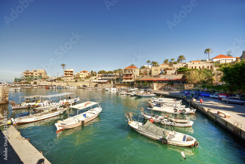 Small harbor  Byblos  Lebanon