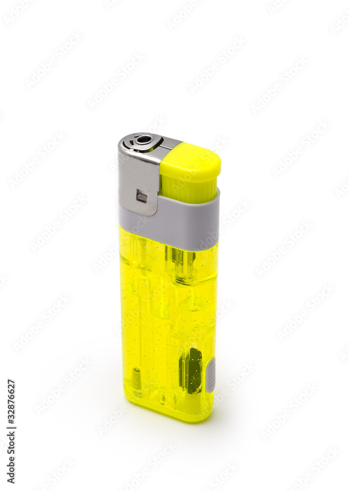 cigarette lighter. Isolated on white.