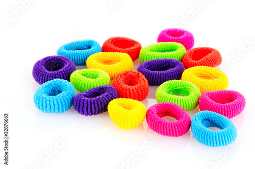 Scrunchies isolated on white