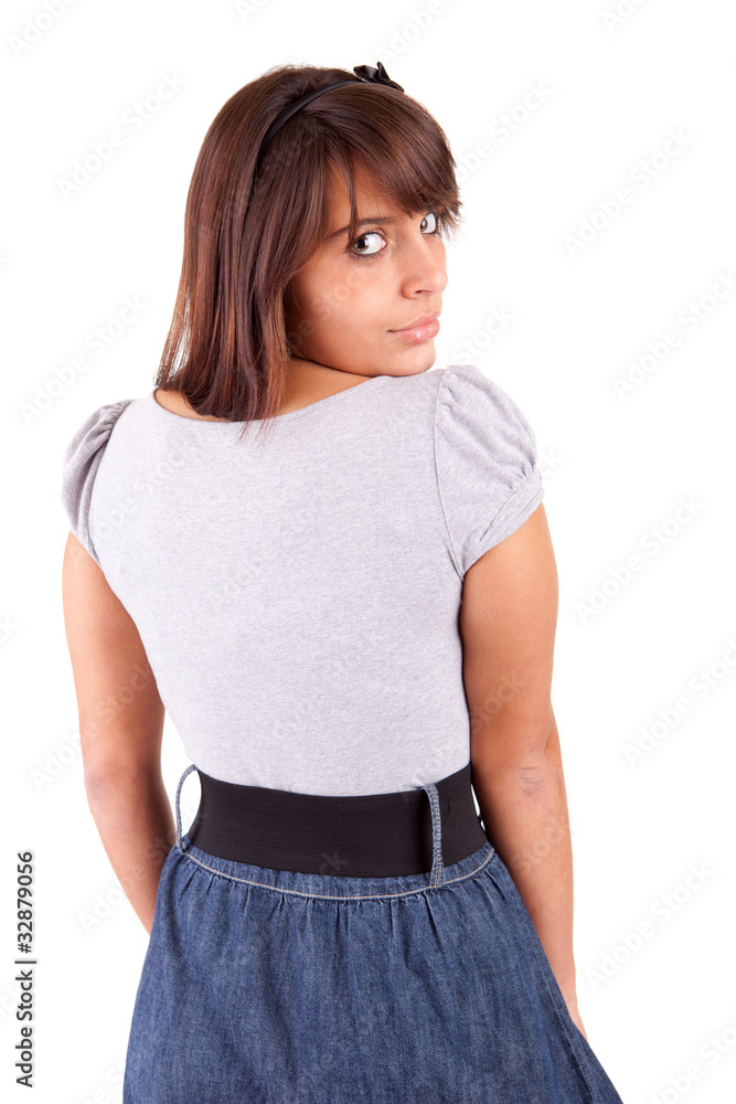 Fototapeta premium Young and beautiful woman posing