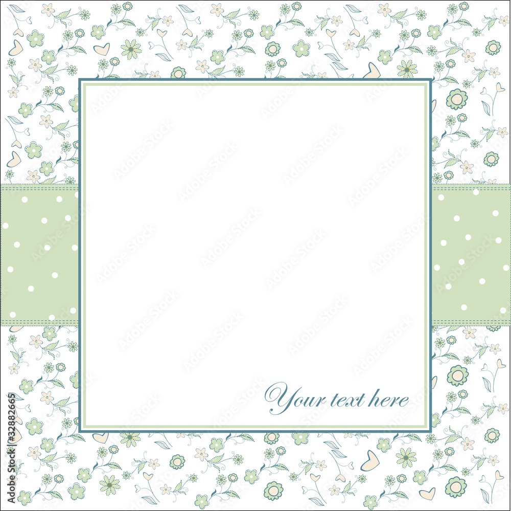invitation with flowers and white background invitation with flowers and white background