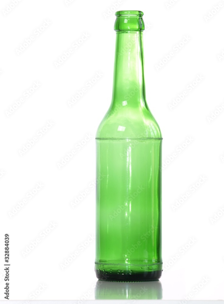 Recycling background with an empty bottle Recycling background with an empty bottle