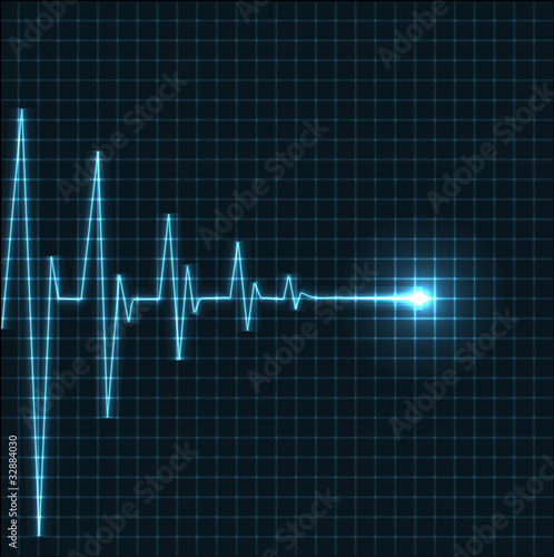 Abstract heart beats cardiogram