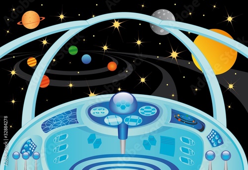 Spaceship interior in the universe