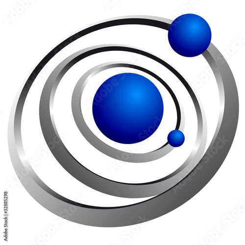 atomo, cerchio, orbita