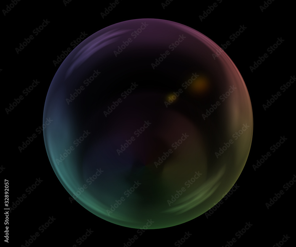 soap bubble on black soap bubble on black