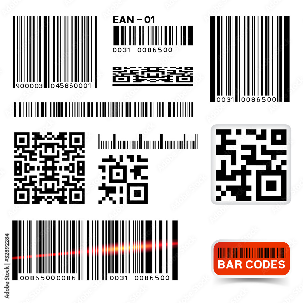 Vector Barcode Label Collection Vector Barcode Label Collection