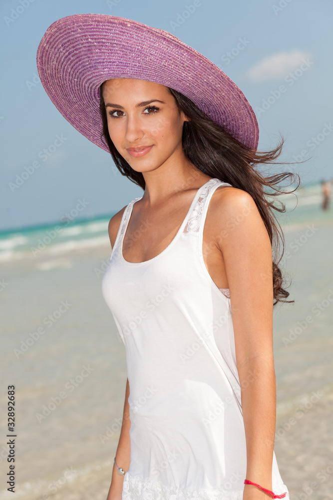 Beautiful Young Woman at the Beach