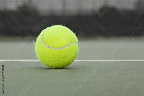 A yellow tennis ball © Brent Hofacker