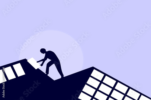 Solardachmontage