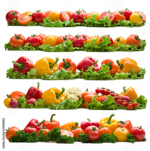 set of vegetable background