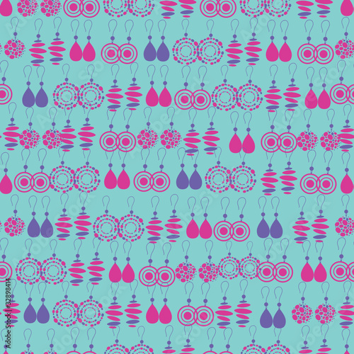 Vector seamless pattern of fashion jewelry