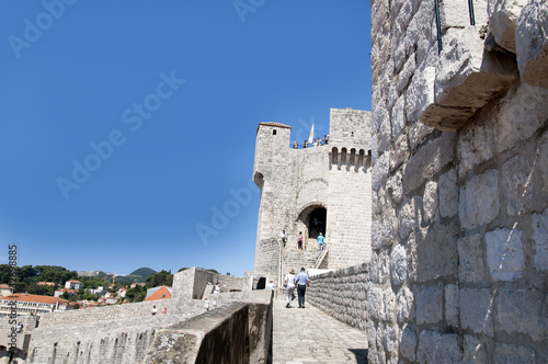 The Walled City of Dubrovnic in Croatia Europe