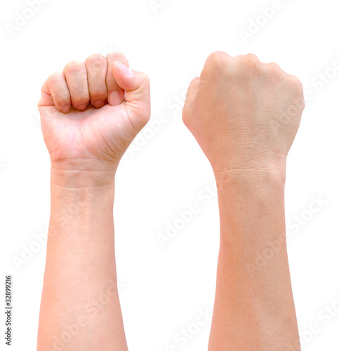 fist hand isolated