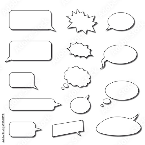 little speech bubbles
