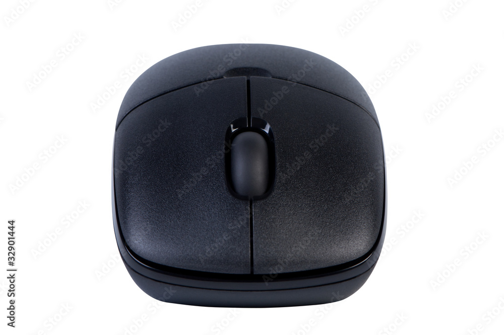 Computer mouse front view isolated. Computer mouse front view isolated.
