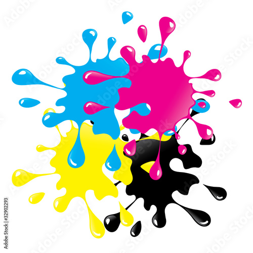 CMYK INK BLOT