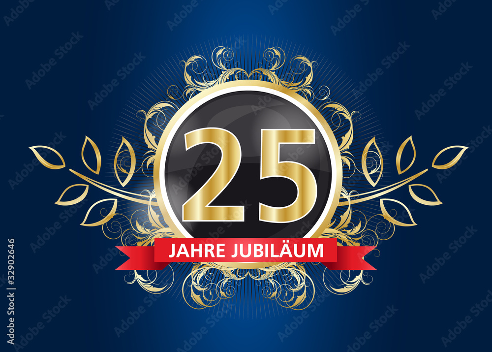 25 jähriges Jubiläum Adobe Stock