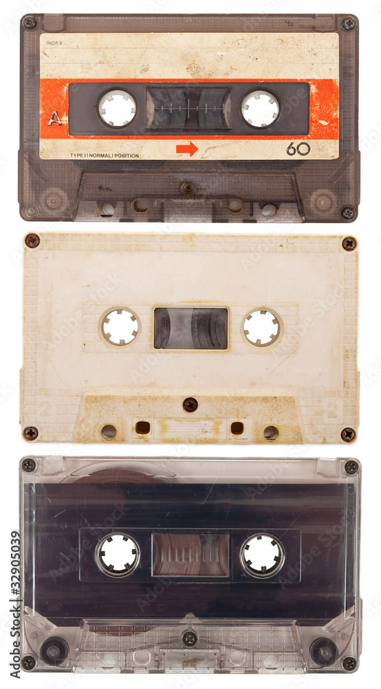 Obraz premium Old audio cassettes