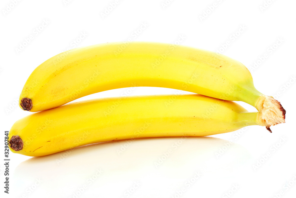Bunch of bananas isolated on white Bunch of bananas isolated on white