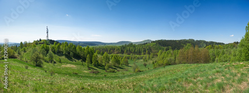 Panorama with transmitter