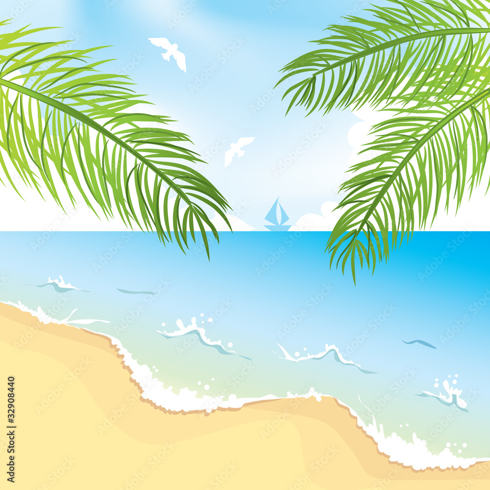 Obraz premium Tropical landscape