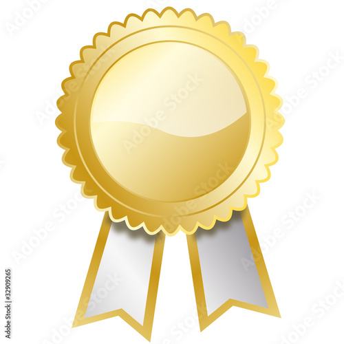 vecteur médaille or