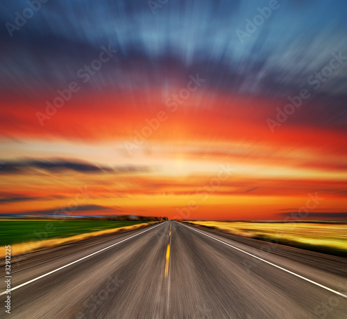 blured road and sky © grthirteen