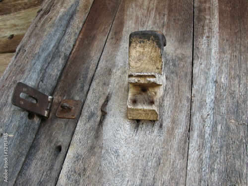 old wooden door