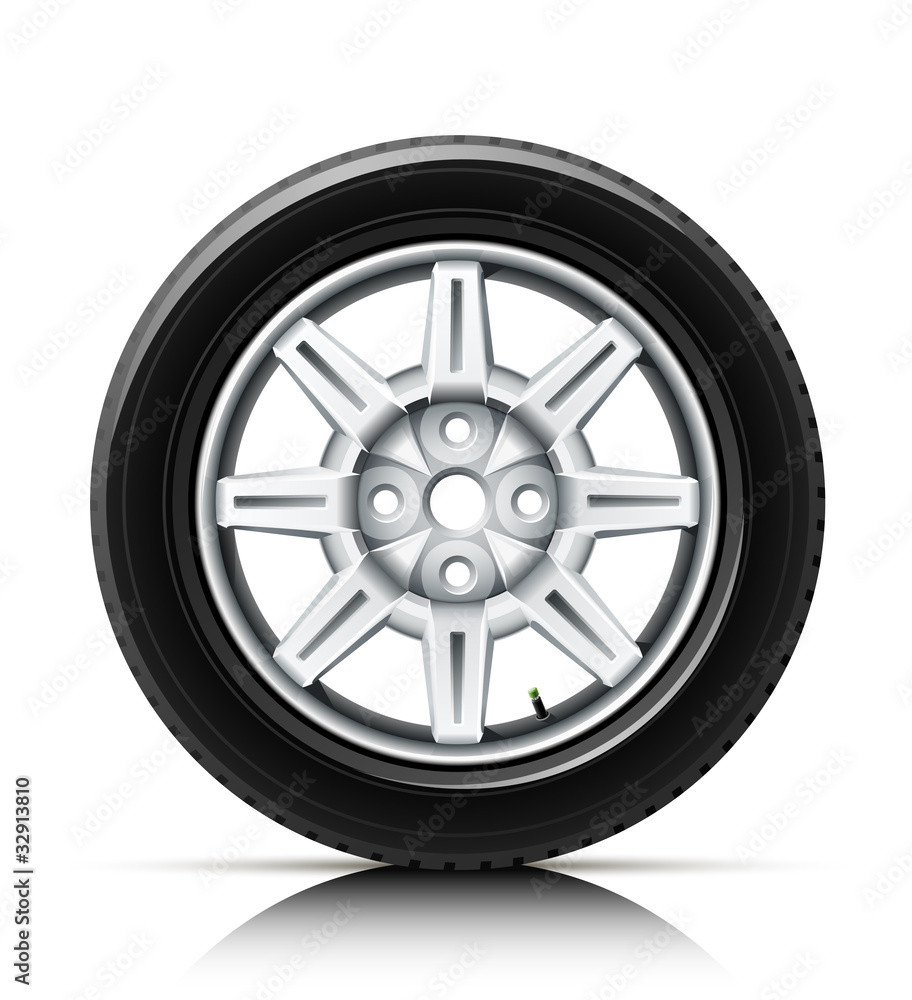 car wheel vector illustration