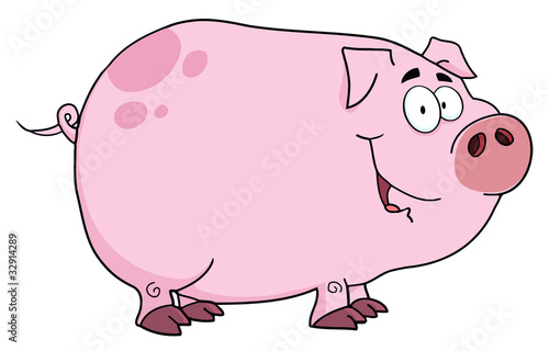 Pig Cartoon Character