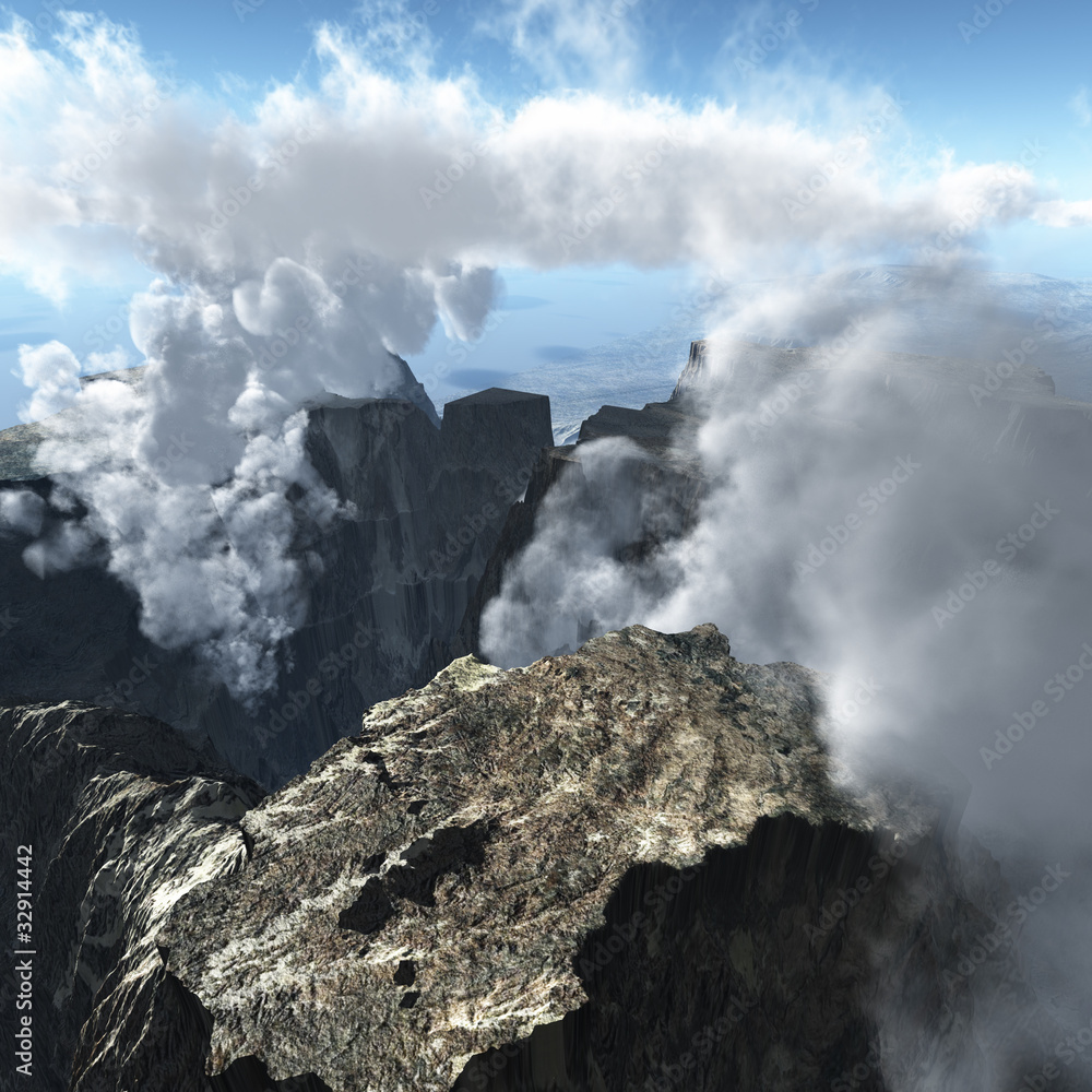 Fototapeta premium Volcanic eruption