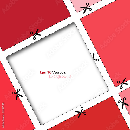 advertising coupon cut from sheet of paper