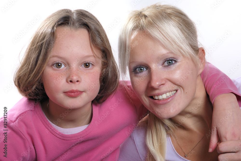 Complicity between mother and daughter Complicity between mother and daughter