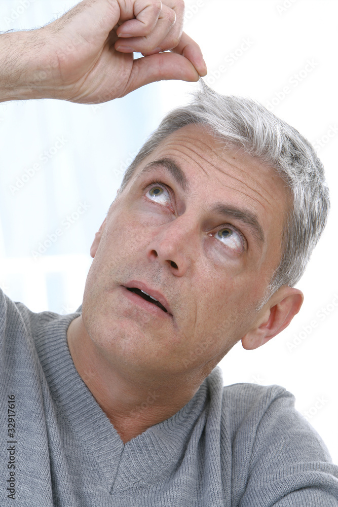 Obraz premium Cheveux blancs