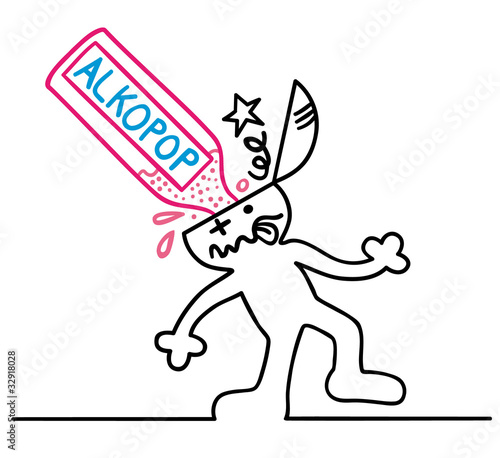 figur trinkt alkopop
