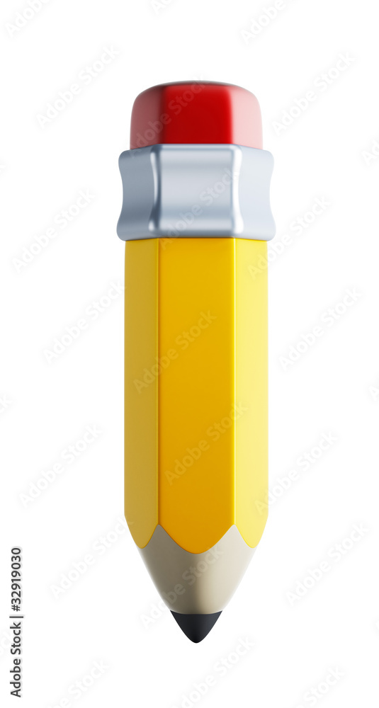 isolated 3d pencil isolated 3d pencil