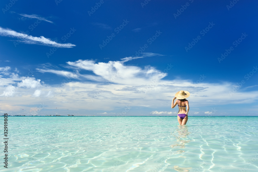 Girl on a beach