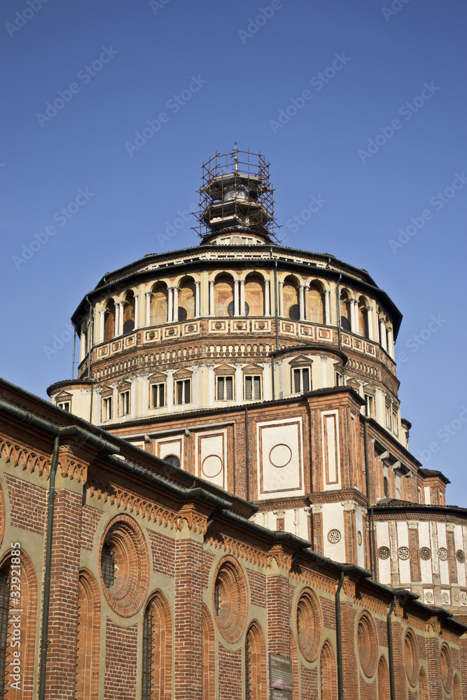 church, Santa Maria delle Grazie, Milan, Italy