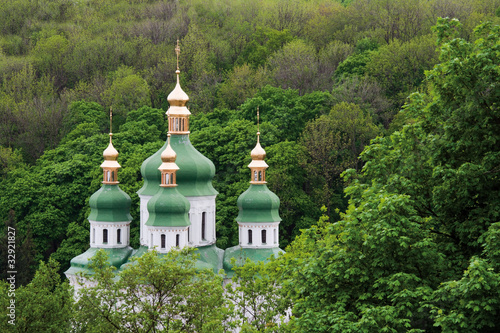 Vidubichi monastery in Kiev, Ukraine photo